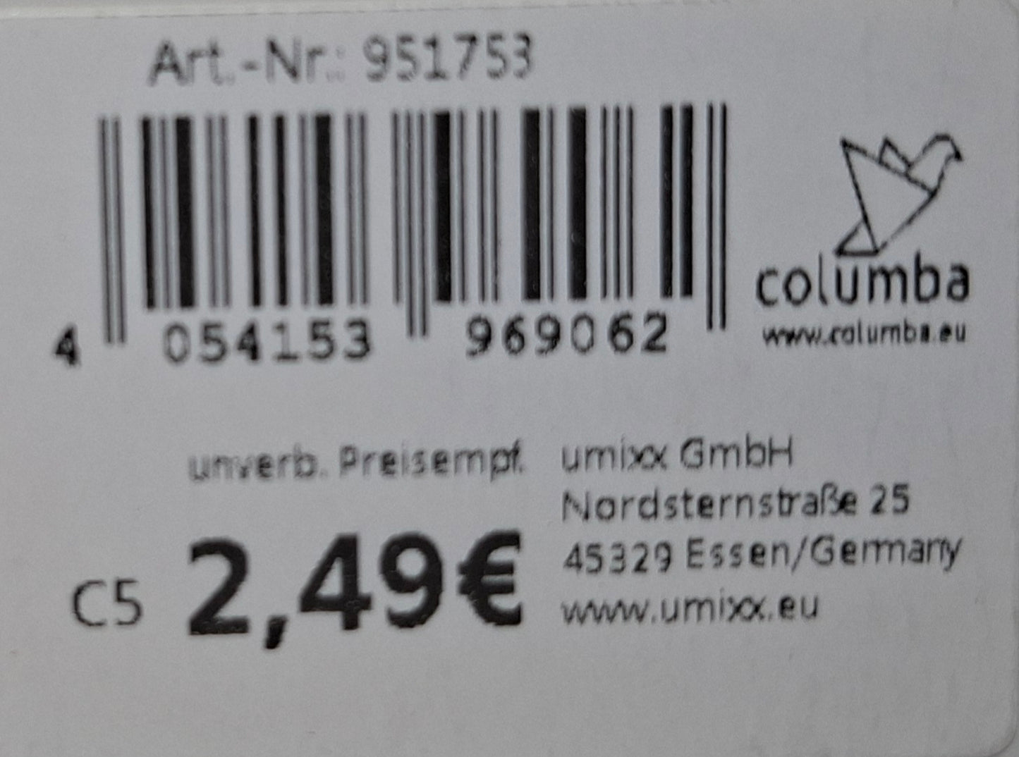 Gutscheinkarte "Alles Liebe und Gute" im Fahrrad-Style - Original Neuware