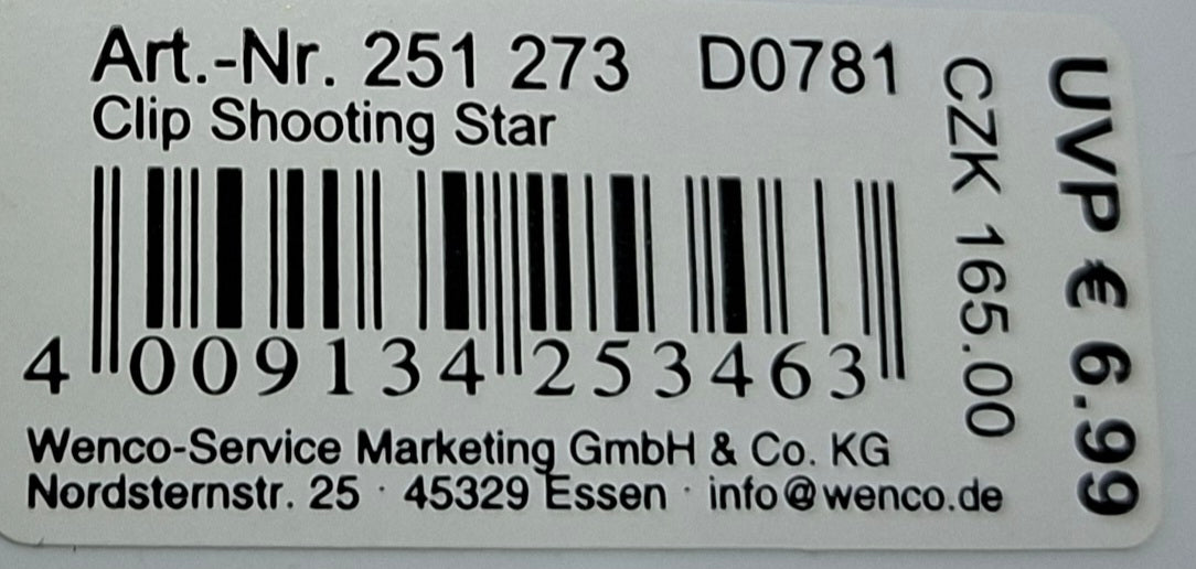 Clip "Shooting Star" Sternschnuppe - Original Neuware
