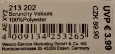 Mibella Scrunchy "Velours" braun - Original Neuware