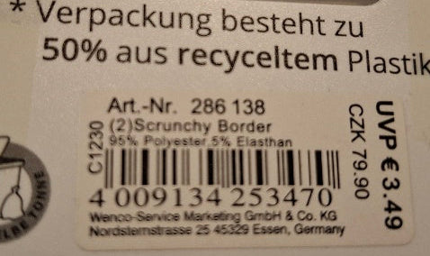 Mibella Scrunchy "Border" - Original Neuware