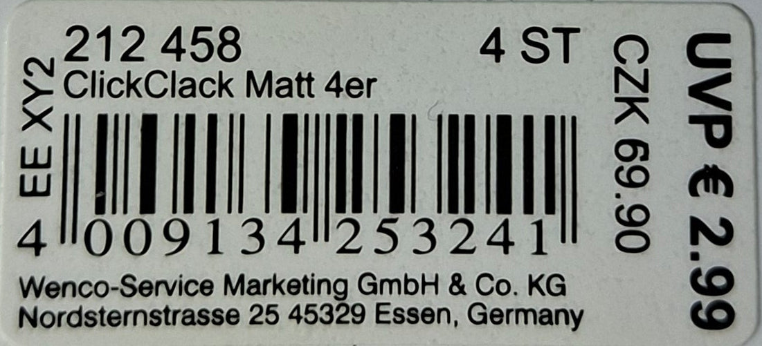 Mibella ClickClack 4er Set - Original Neuware