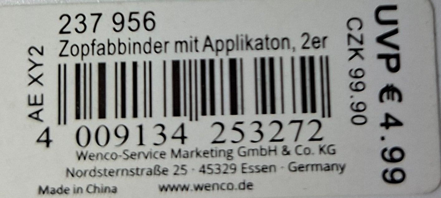 Mibella Zopfabbinder 2er Set mit Applikationen - Original Neuware