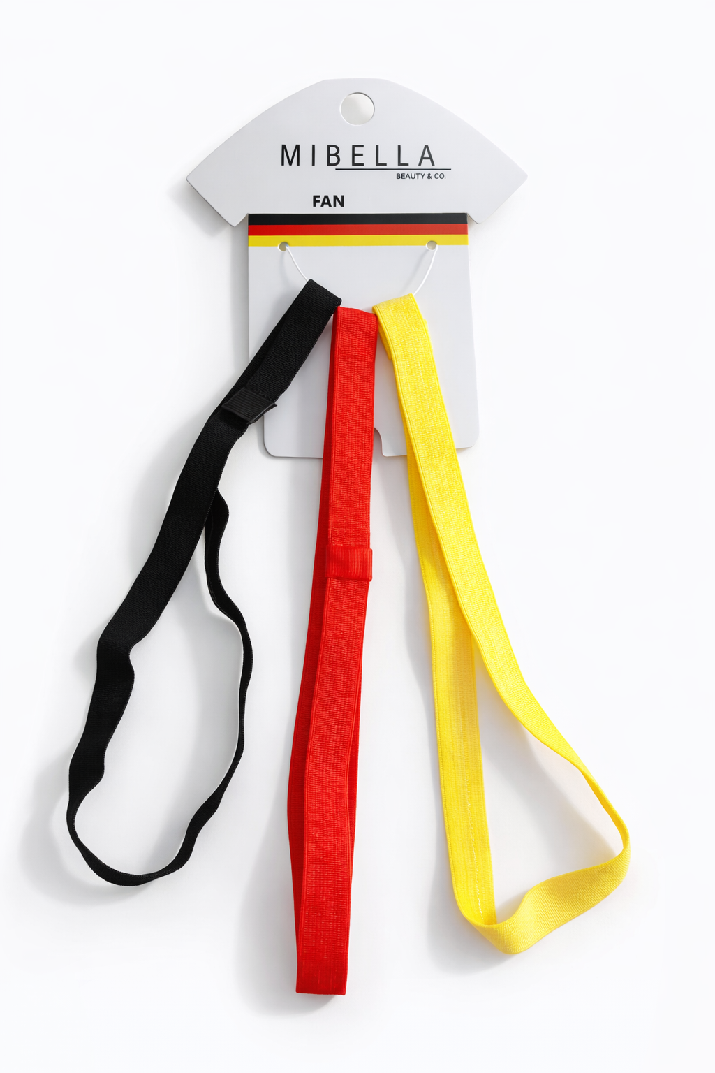 Haarband 3er Set – Fan-Accessoire Schwarz | Rot | Gold zur Fußball-WM 2026