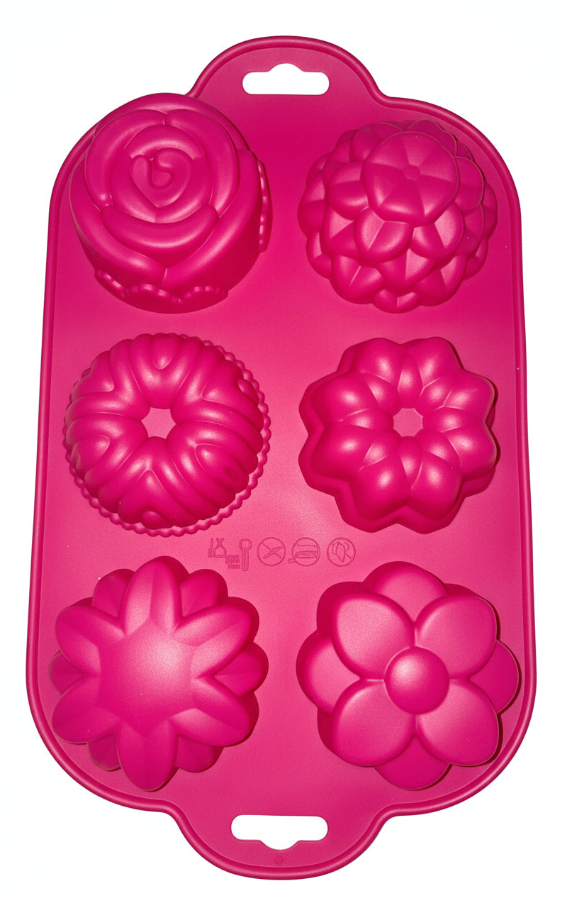 🍥 4er-Set Silikon-Backformen von Wenko - Neuware