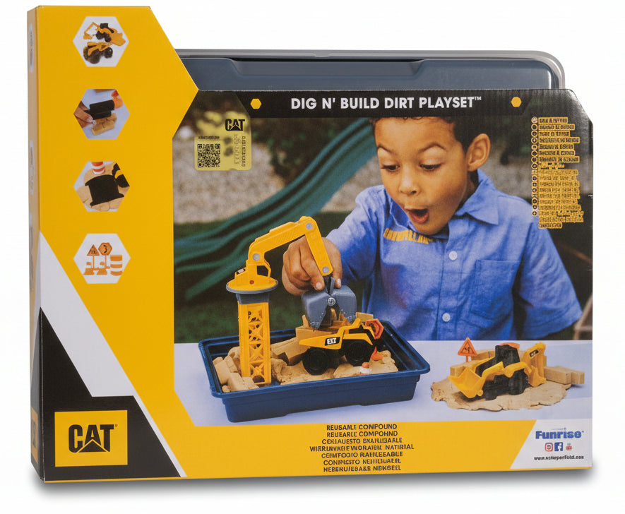 CAT® Dig N’ Build Dirt Playset - 340,2g | Original Neuware
