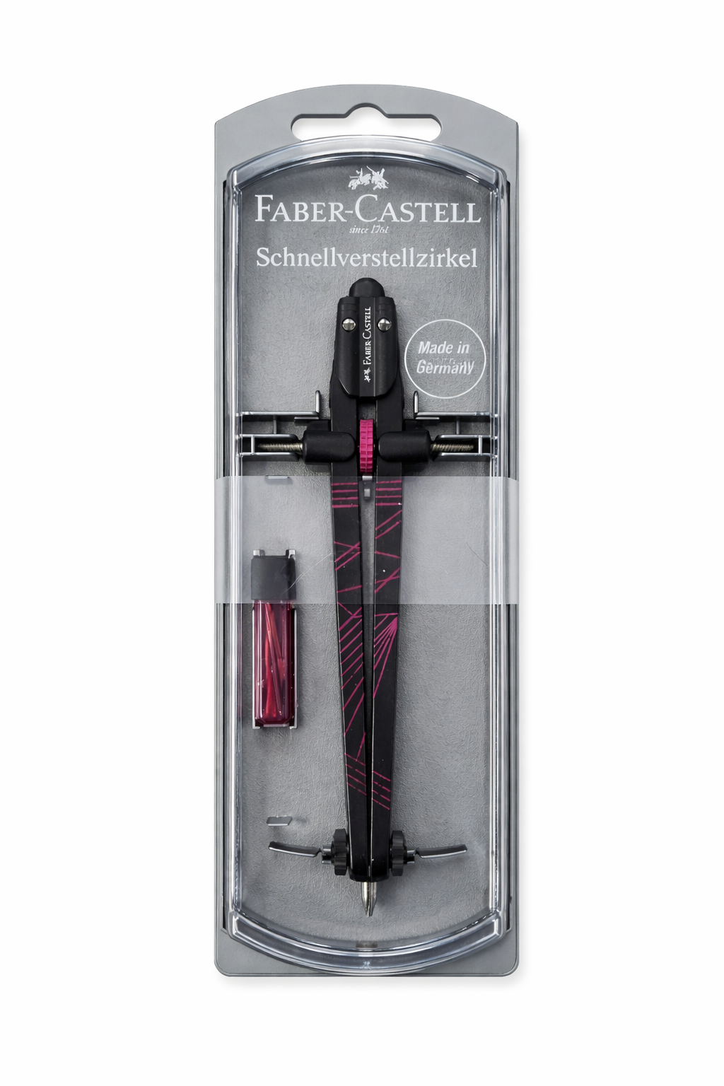 Faber-Castell Schnellverstellzirkel – Präziser Zeichenzirkel für Schule, Studium & Zeichnungen