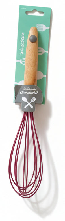 Wenco Schneebesen mit Silikon-Kopf für antihaftbeschichtete Oberflächen, Hitzebeständig | Original Neuware