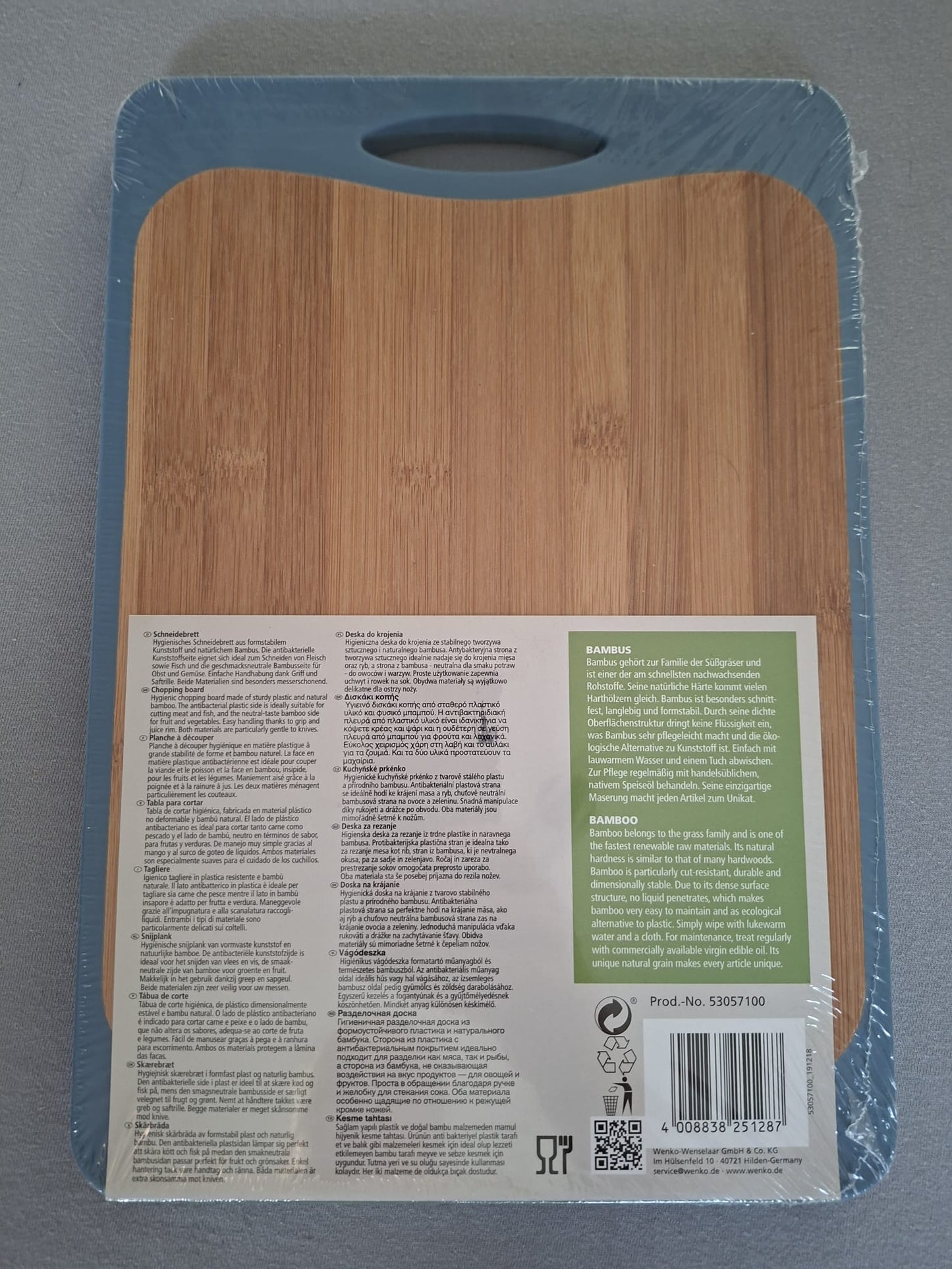 Doppel-Schneidebrett von WENKO Kombi M+ / Bambus & Kunststoff - Neuware
