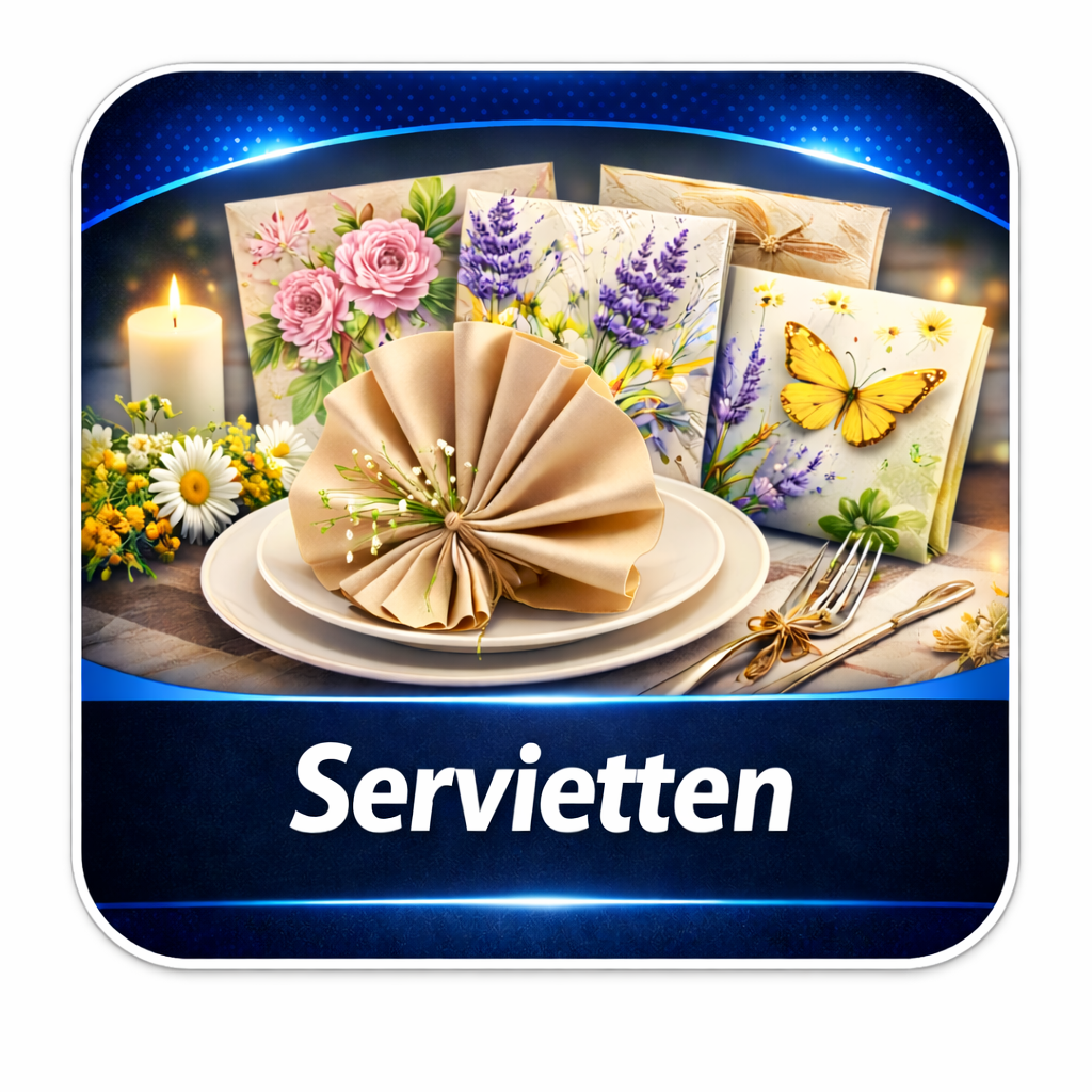 Elegante Servietten für Tischdeko & Events