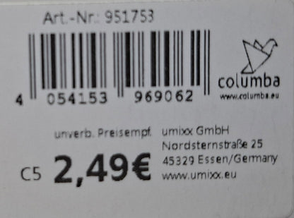 Gutscheinkarte  "Alles Liebe und Gute" im Fahrrad-Style - Original Neuware