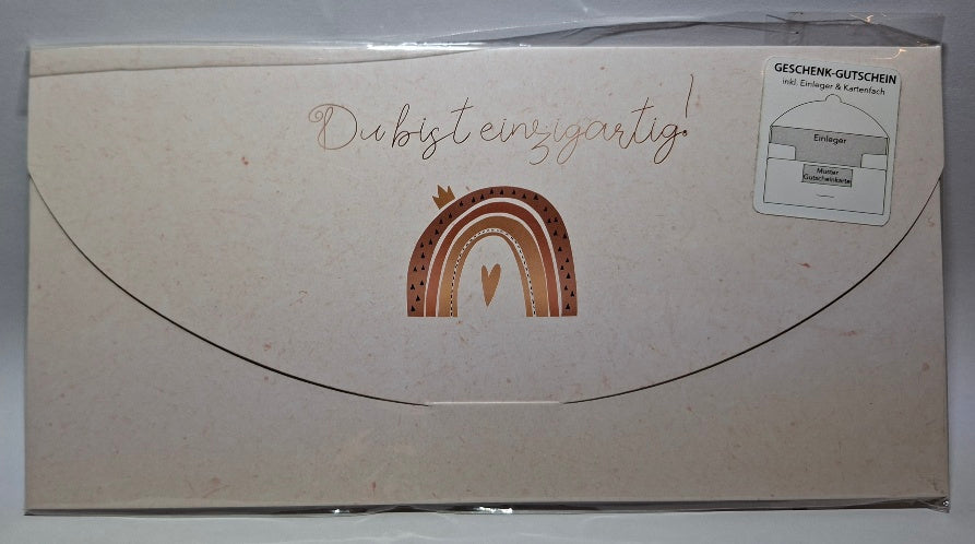 Gutscheinkarte "Du bist einzigartig" - Original Neuware