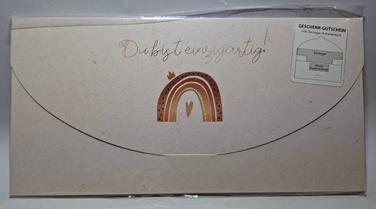 Gutscheinkarte "Du bist einzigartig" - Original Neuware