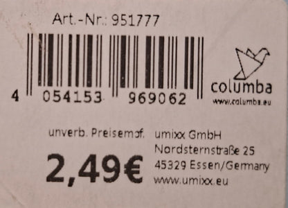 Gutscheinkarte hellblau mit Geschenksymbol - Original Neuware