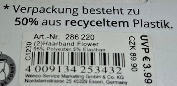 Mibella Haarband "Flower" - Original Neuware