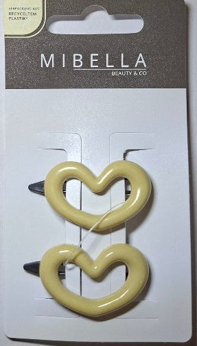 Mibella Haarclip 2er Set "Heart" - Original Neuware