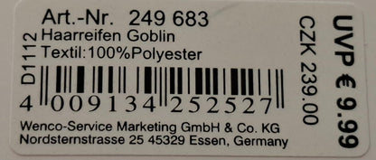 Haarreifen "Goblin" glitzernd - Original Neuware
