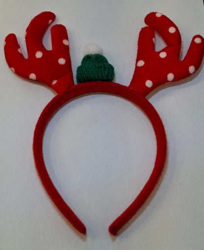 Haarreifen "Reindeer" Rentier mit Mütze - Original Neuware