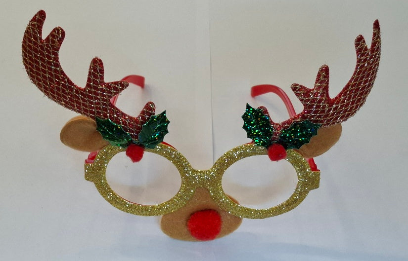 Maskenbrille "Rudi" glitzernd - Original Neuware