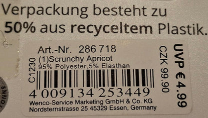 Mibella Scrunchy "Apricot" - Original Neuware