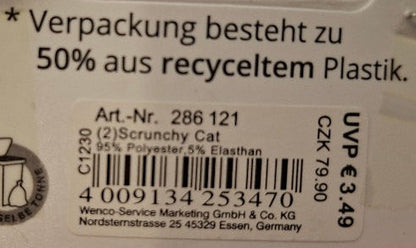 Mibella Scrunchy "Cat" - Original Neuware