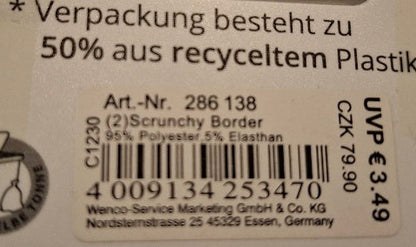 Mibella Scrunchy "Border" - Original Neuware