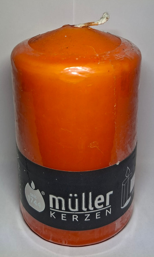 Müller Stumpenkerze Mandarin 110/68mm - Original Neuware