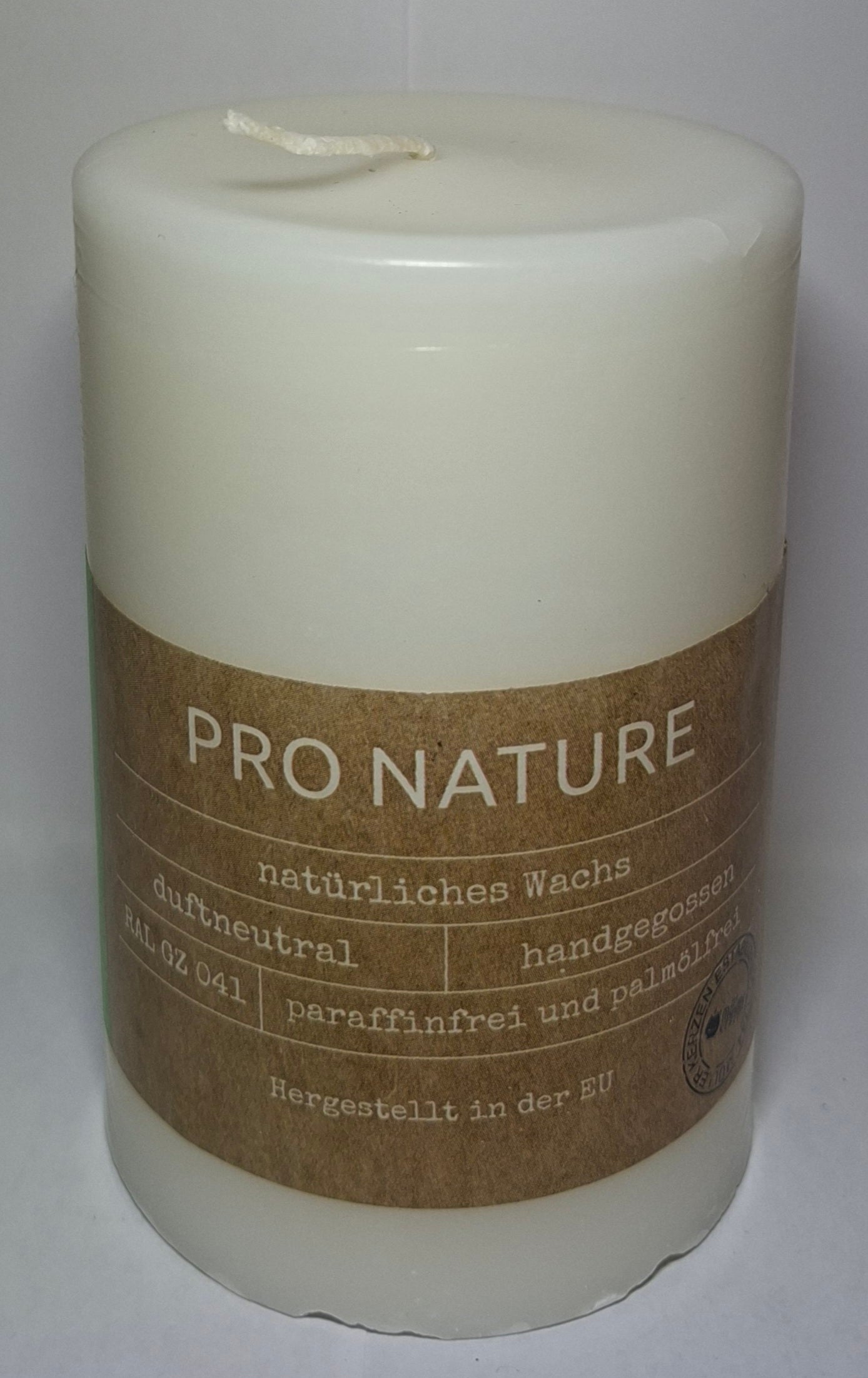 Müller Stumpenkerze "Pro Nature" - 100 x 68mm - Original Neuware