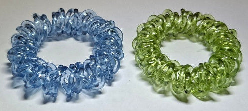 Mibella Zopfspirale 2er Set blau/grün - Original Neuware