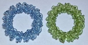 Mibella Zopfspirale 2er Set blau/grün - Original Neuware