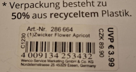 Mibella Zwicker "Flower Apricot" Haarspange - Original Neuware