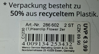 Mibella Haarclips 2er Set "Flower" - Original Neuware