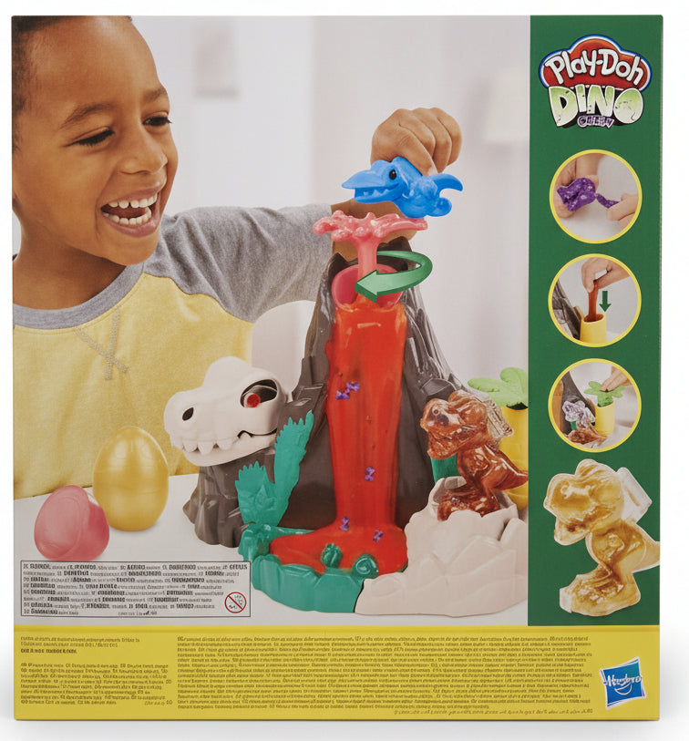 Play-Doh Dino Crew – Lava Bones Island Vulkan-Spielset | Original Neuware