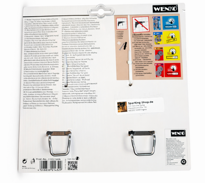 WENKO Turbo-Loc® Wandablage „Model Premium“ –  Edelstahl