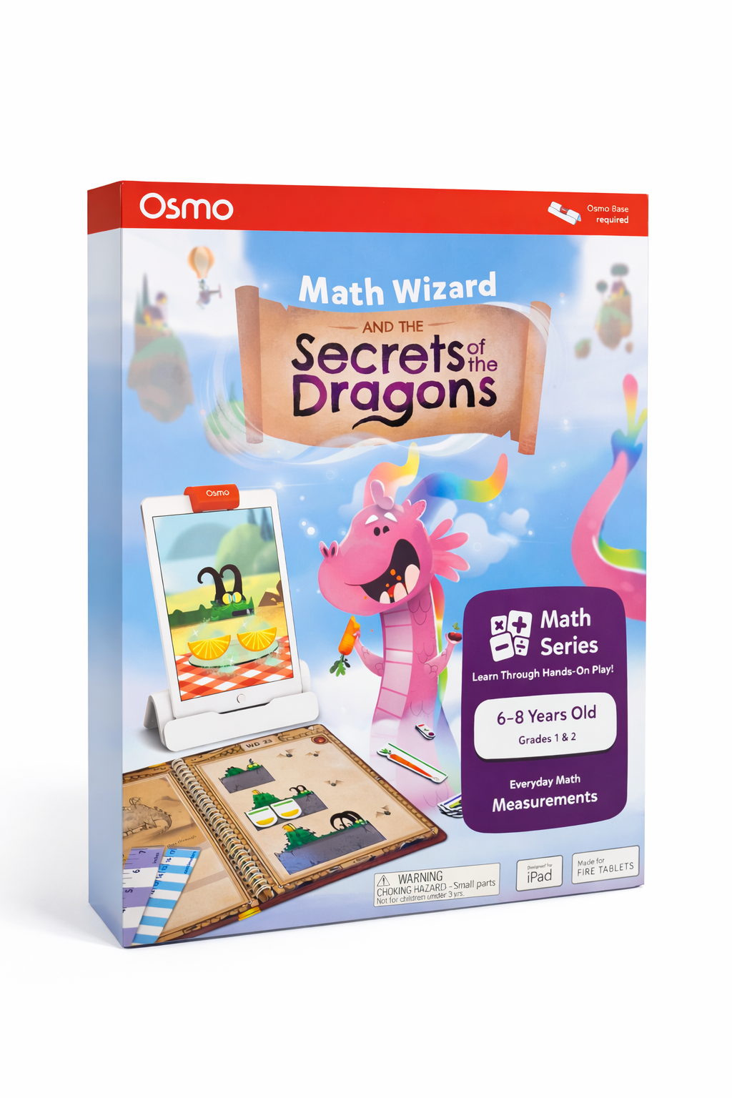 Osmo Math Wizard – Secrets of the Dragons | Interaktives Mathe-Lernspiel für Kinder 6–8 Jahre