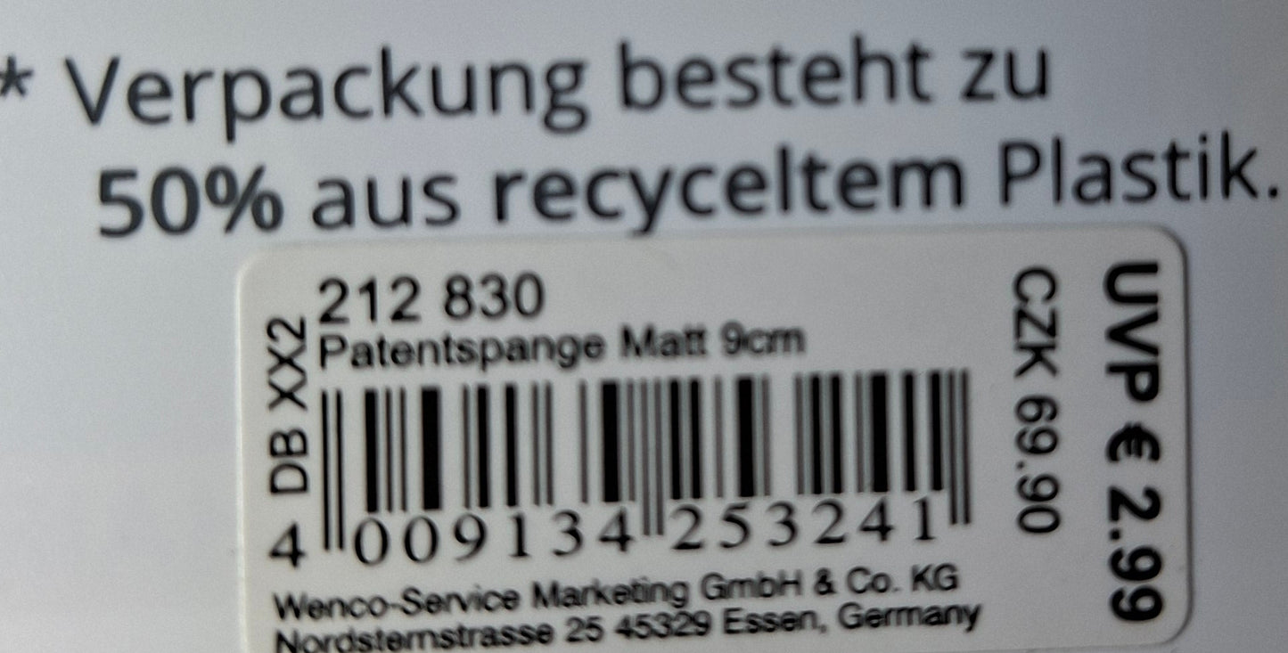 Mibella Patentspange im  Schildpatt-Look - Original Neuware