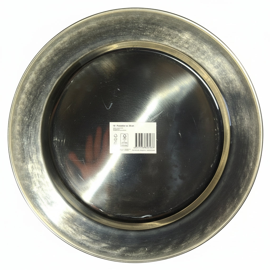 Platzteller aus Edelstahl – ca. 30 cm | Stilvoll, robust & perfekt für jede Tischdeko - Neuware