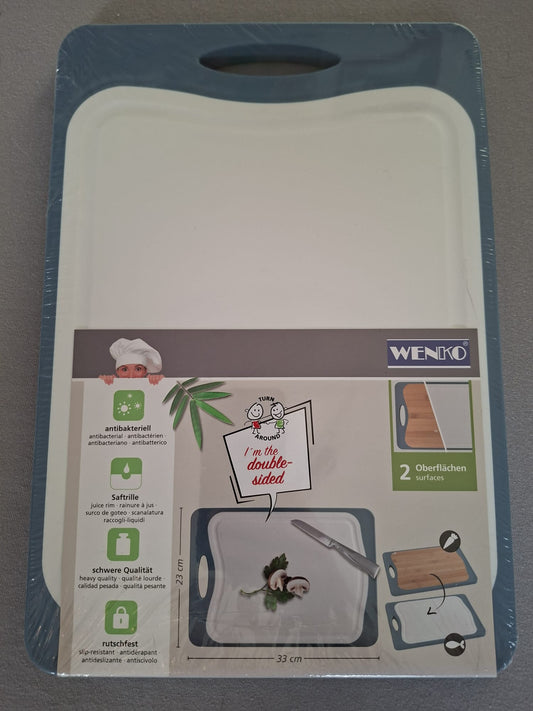 Doppel-Schneidebrett von WENKO Kombi M+ / Bambus & Kunststoff - Neuware