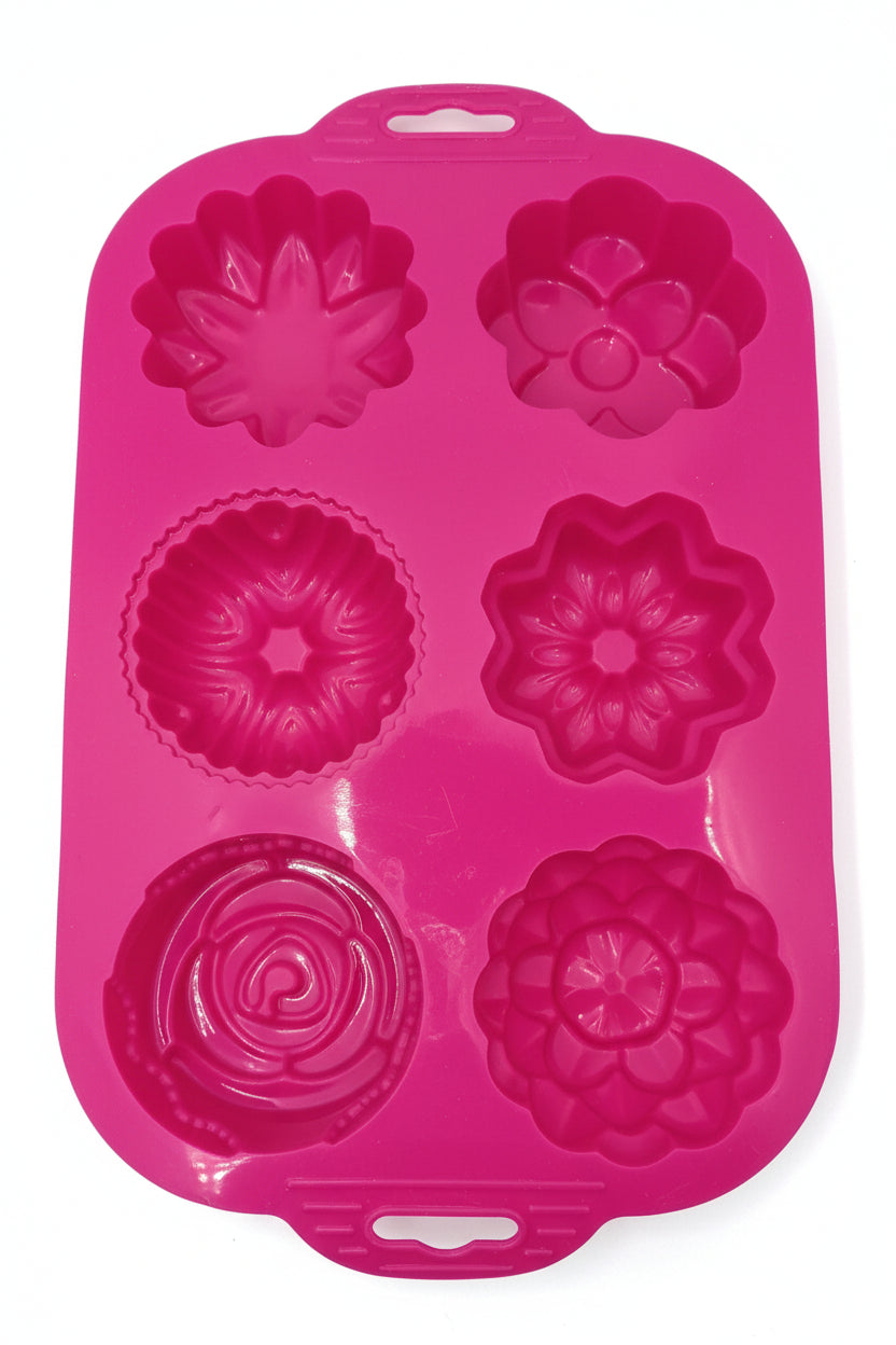 🍥 4er-Set Silikon-Backformen von Wenko - Neuware