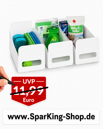 WENKO 3er Set Küchen Organizer – Mehr Ordnung & Übersicht in Ihrer Küche
