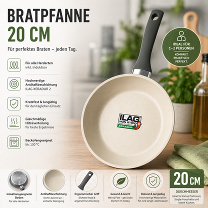 Bratpfanne 20 cm – Antihaft, Induktion & Kompakt