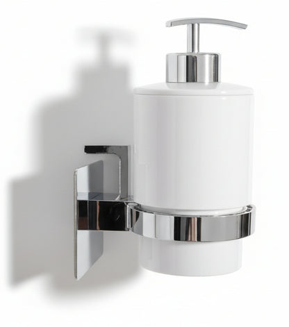 WENKO Turbo‑Loc Seifenspender Quadro – Eleganter Seifenspender mit Turbo-Loc®-Befestigung