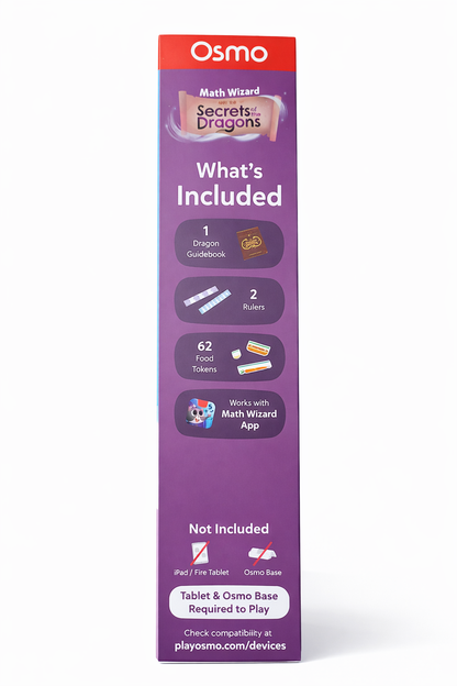 Osmo Math Wizard – Secrets of the Dragons | Interaktives Mathe-Lernspiel für Kinder 6–8 Jahre