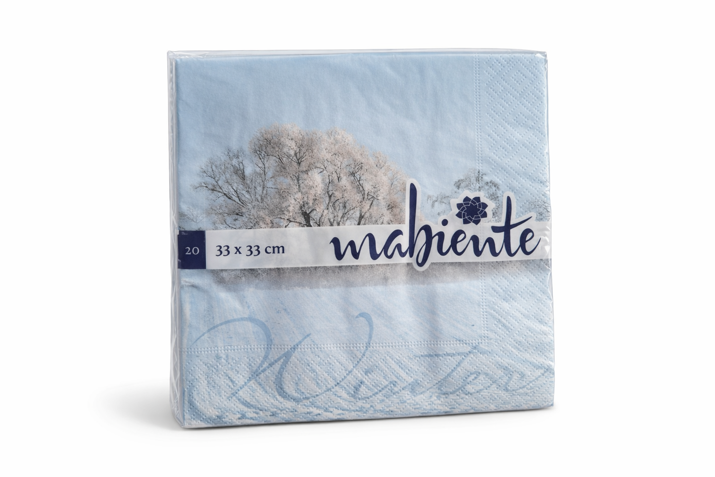 Mabiente Servietten Wintermotiv – 20 Stück 33x33 cm | Hochwertige Tischservietten für festliche Deko