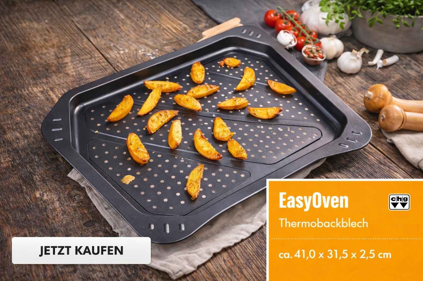 EasyOven Thermobackblech – Knusprige Ergebnisse wie vom Profi