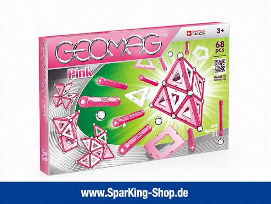 GEOMAG Pink Magnetspielset – 68 Teile