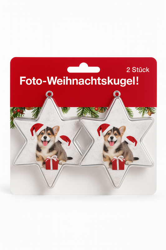 🎄Sterne-Foto-Weihnachtskugeln – Die witzigste Art, euren Baum zu personalisieren! 🎄
