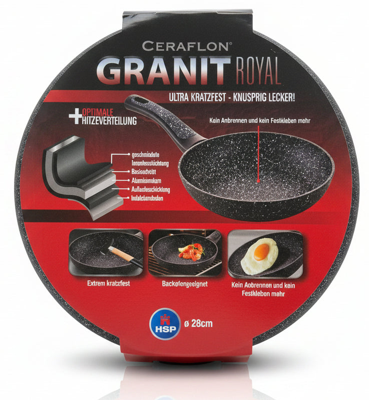 Ceraflon Granit Royal Pfanne Ø 28 cm – Robust, langlebig & perfekt für jeden Tag