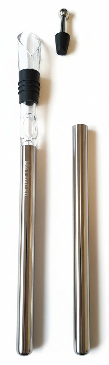 Weinkühlstab-Set aus Edelstahl – 2-in-1 (kurz & lang) inkl. Zubehör Made in Germany | B-Ware