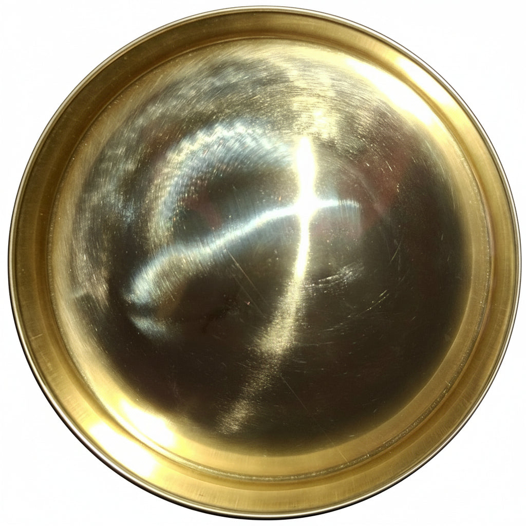 Goldenes Tablett aus Metall – ca. 30 cm | Stilvolle Deko & Servierhilfe