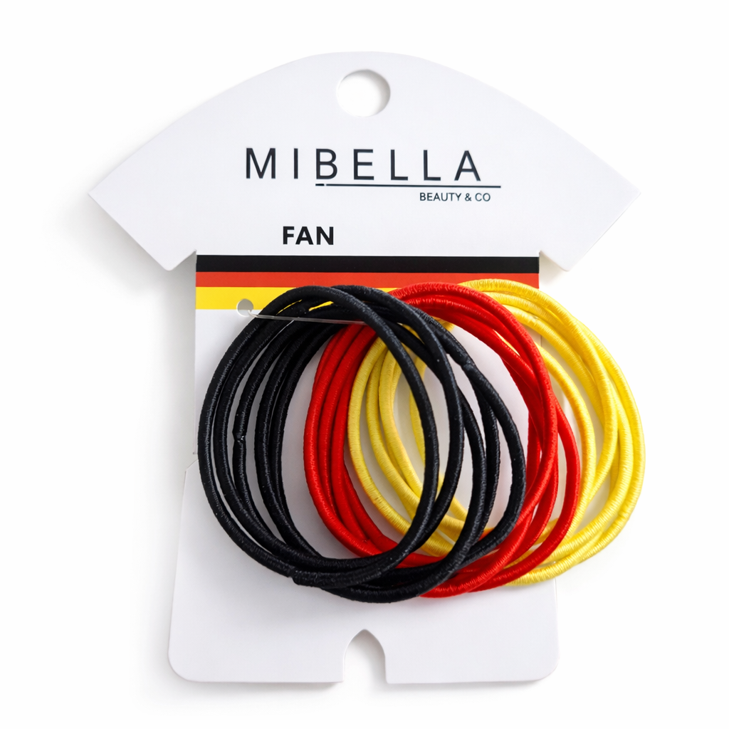 Zopfabbinder 15er Set Schwarz-Rot-Gold – Fan-Artikel zur Fußball WM 2026